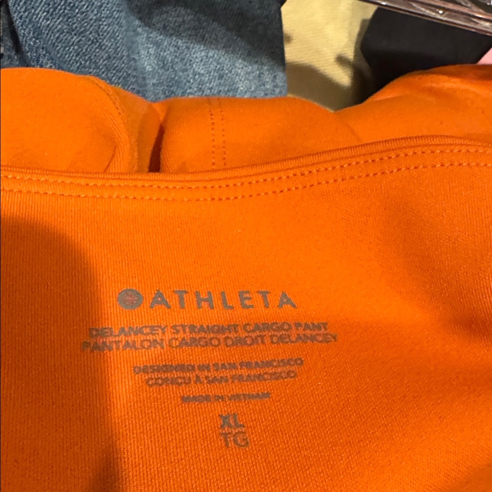 Athleta Delancey Women's Rust Straight Leg Pants - Picture 3 of 3